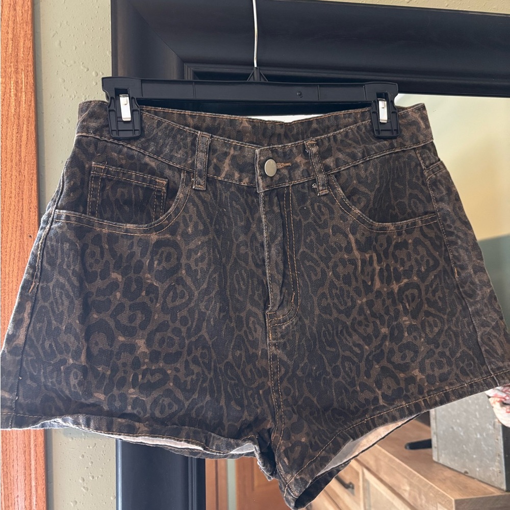 Leopard Print Women's Shorts